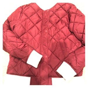 Super Cute Maroon/Pink Bomber Jacket by Gap